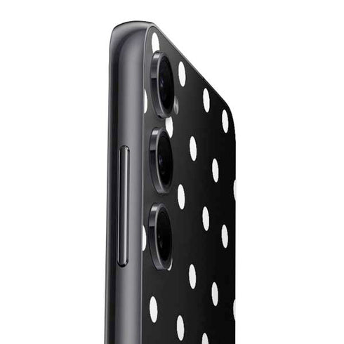Black and White Polka Dots Galaxy A14 5G Skin